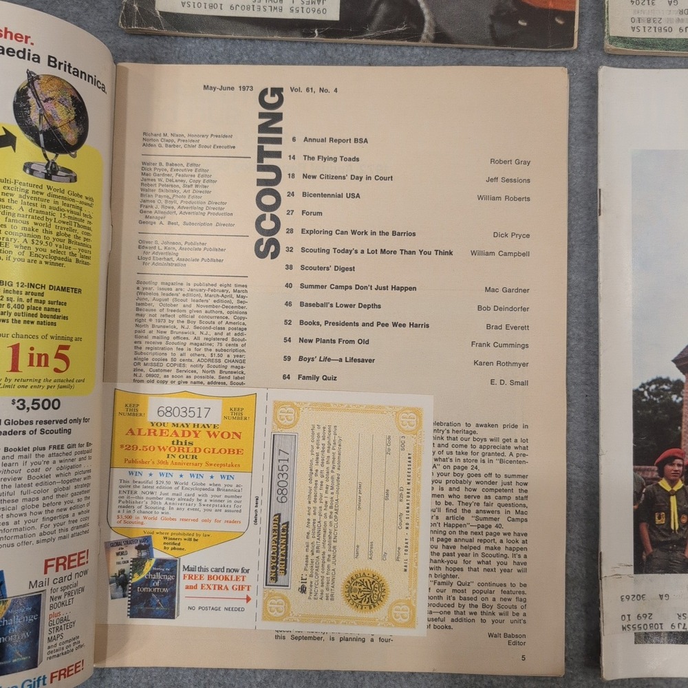 Scouting Magazine Collection Lot of 6 Vintage Issues 1970s - Picture 5 of 7